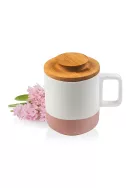 Чаша с дървен капак - Розови мечти